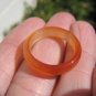 Large Natural Orange Agate Carnelian  Ring Thailand Jewelry Art Size 9 US A1