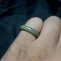 Natural Grade A Jadiete Jade ring stone carving Size 6.5 A758