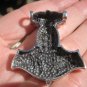 925 Silver Viking Mjolnir Mjolhner Rams Horn Hammer of Thor Pendant A30