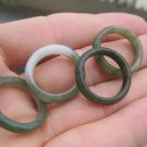 Set 4 Natural Jadeite Jade ring rings Thailand jewelry  6.5 - 7.5  US