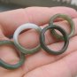 Set 4 Natural Jadeite Jade ring rings Thailand jewelry  6.5 - 7.5  US