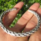 Hand Made 950 to 999 fine silver Karen hill tribe bangle bracelet Thailand A120 Hand Made 950 to 999 fine silver Karen hill tribe bangle bracelet Thailand A120