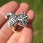925 Silver cat Kitty raccoon ring Jewelry Art Taxco Mexico