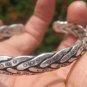 999 fine silver hill tribe bangle bracelet thailand jewelry art A36