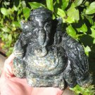 Natural Black Jade Ganesh Ganesha Elephant Statue Carving Myanmar Art EB498 Natural Black Jade Ganesh Ganesha Elephant Statue Carving Myanmar Art EB498