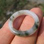 Natural Grade A Jadiete Jade ring stone carving Size 9 9.5 A739
