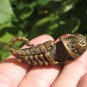 Brass Phallic Phallus Scorpion Amulet Talisman Paladkik Pendant Luck Charm A4