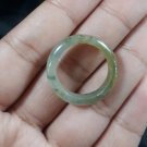 Natural  Grade A  Jadiete Burmese  Jade ring stone carving  Size 8.25  A7137