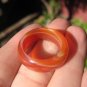 Natural Large Agate Carnelian Ring Thailand Jewelry Art Size 9 US A4