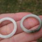 Set 2 Natural Jadeite Jade Ring Northern Stone Mineral Art Thailand Size 10.5 US