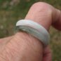 Set 2 Natural Jadeite Jade Ring Northern Stone Mineral Art Thailand Size 10.5 US