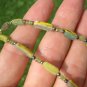 925 Silver Old Roman Glass Peridot Bead necklace Afghanistan A179