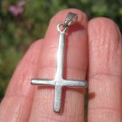 Small 925 Sterling Silver Inverted Petrine Satanic Cross Pendant Free Chain Small 925 Sterling Silver Inverted Petrine Satanic Cross Pendant Free Chain