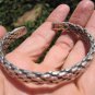 999 to 970 fine silver hill tribe bangle bracelet jewelry art Thailand A142