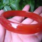 Red and Orange Agate Carnelian Bangle Bracelet Stone mineral Jewelry EB 497