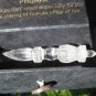 Natural Quartz Crystal stone dagger Phurba Phurpa Carving Nepal A55