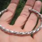 999 to 970 fine silver hill tribe bangle bracelet Thailand jewelry art A97