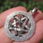925 Silver Snake Pentagram Pendant Pentacle necklace jewelry Art A22