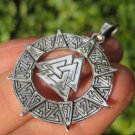 925 Silver Valknut Triquetra Triangle Norse Viking Celtic Odin Pendant Necklace 925 Silver Valknut Triquetra Triangle Norse Viking Celtic Odin Pendant Necklace