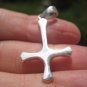 925 Sterling Silver Inverted Saint Peter or Satanic Cross Pendant necklace A20