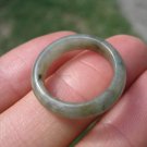 Natural Grade A  Jadeite Jade ring stone mineral carving  Size 6.5 US  A290