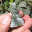 Natural Jade Buddha stone statue rock Mineral art carving A7
