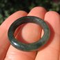 Natural Jadeite Jade ring Thailand jewelry stone mineral art size 9.5 A608