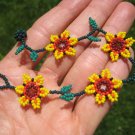 Huichol Bead Indian Bracelet Jewelry Art Hand Made Guadalajara Mexico A39