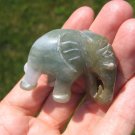Natural Jadeite Jade Elephant Carving Statue Thailand Stone Mineral Art A22 Natural Jadeite Jade Elephant Carving Statue Thailand Stone Mineral Art A22