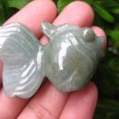 Natural Jadeite Jade Green Fish Carving Statue Myranmar EB 494 Natural Jadeite Jade Green Fish Carving Statue Myranmar EB 494
