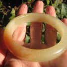 Natural honey yellow orange Jade Agate Carnelian Stone Bangle Bracelet  A50