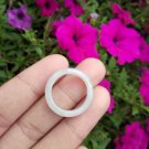 Natural Jadeite Jade ring Thailand jewelry stone mineral size  7 US  EB 051