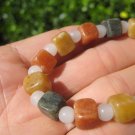 Natural Honey Burmese Jadeite Jade Bead Bracelet Jewelry Art A25 Natural Honey Burmese Jadeite Jade Bead Bracelet Jewelry Art A25