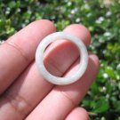 Natural Jadeite Jade ring Thailand jewelry stone mineral size  6.5 US   E 5995