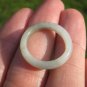 Natural Grade A Jadeite Jade ring stone mineral carving Size 7 US A2246