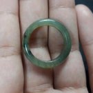 Natural  Grade A  Jadiete  Jade ring stone carving  Size 7.75 A7789