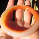 Natural orange Carnelian Agate Stone Bangle Bracelet  A60