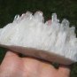 Natural Quartz crystal point matrix stone mineral specimen A18