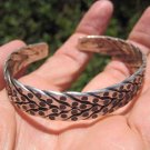 999 to 970 fine silver hill tribe bangle bracelet Thailand A115