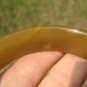 Natural Jade Agate Stone Bangle Bracelet Thailand Jewlry Art A18