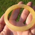 Natural Honey Yellow  Agate Stone Bangle Thailand Jewelry Art Myanmar stone A18