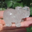 Natural Rose Quartz Elephant Carving Statue Thailand Stone Mineral Art UN215 Natural Rose Quartz Elephant Carving Statue Thailand Stone Mineral Art UN215