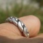 999 fine silver hill tribe ring thailand jewelry art A48 size 7 to 7.25