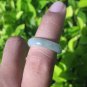 Natural Jadeite Jade ring Thailand jewelry stone mineral size 6.75 US E 59159
