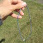 925 Silver Diamond Quartz Lapis Lazul Lazuli Afghanistan Necklace Jewelry A70