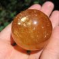 Natural calcite quartz stone crystal ball Mineral art carving  A2