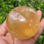 Large Natural calcite quartz stone crystal ball Mineral art carving A6