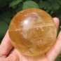Large Natural calcite quartz stone crystal ball Mineral art carving A6