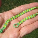 Huichol Bead Indian Bracelet Jewelry Art Hand Made Guadalajara Mexico A75