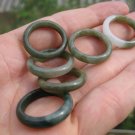 Set 6 ( lot ) Natural Jade ring Thailand jewelry stone art size US 6.5 6.75 7 A9